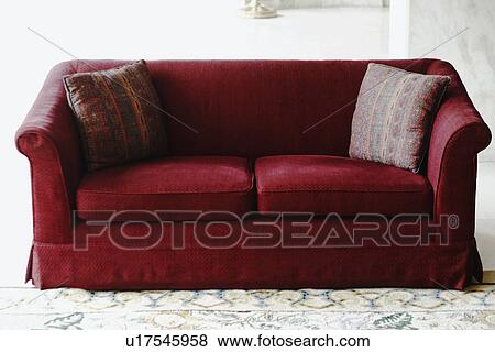 Stock Photo - Close-up of a couch. Fotosearch