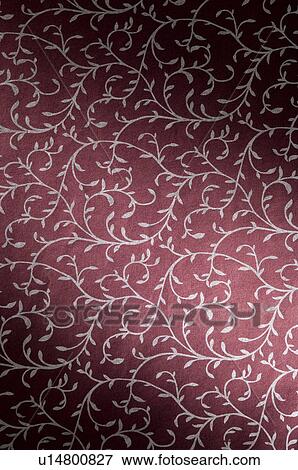 Close-up of a floral pattern on handmade paper View Large Photo Image Stock Photo - Close-up of a floral pattern on handmade paper. Fotosearch