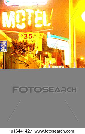 Motel sign View Large Illustration Stock Illustration - Motel sign. Fotosearch