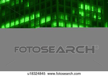 Stock Illustration - Night buildings. Fotosearch