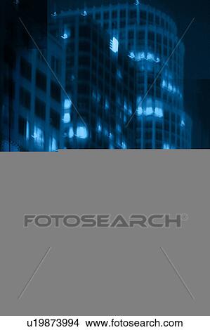 Night buildings View Large Illustration Stock Illustration - Night buildings. Fotosearch