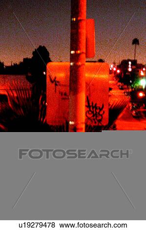 Stock Illustration - Street post. Fotosearch