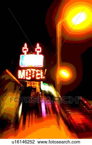 Street scene View Large Illustration Drawing - Street scene. Fotosearch