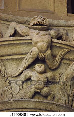 Stock Image - In relief, Architectural detail, Reliefs, Relief, Architectural details, Ornament, Architecture. Fotosearch