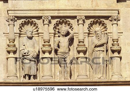 Stock Photograph - In relief, Architectural detail, Reliefs, Relief, Architectural details, Column, Architecture. Fotosearch
