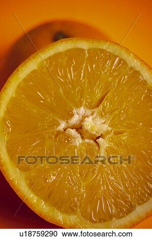 Stock Image - Fruit, Fruits, Orange, Oranges, Orange fruit, Orange fruits, Cut. Fotosearch