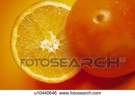 Stock Photograph - Fruit, Fruits, Orange, Oranges, Orange fruit, Orange fruits, Cut. Fotosearch