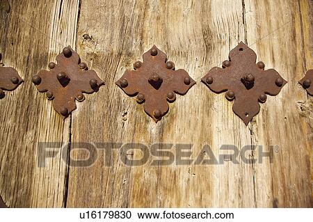 Stock Image - Texture, Textures, Background, Backgrounds, Texture background, Wood, Wooden door. Fotosearch