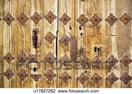 Stock Image - Texture, Textures, Background, Backgrounds, Texture background, Wood, Wooden door. Fotosearch