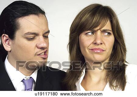 Stock Image - People, Attitudes, Young Attitudes, Face, Hand, Portrait. Fotosearch
