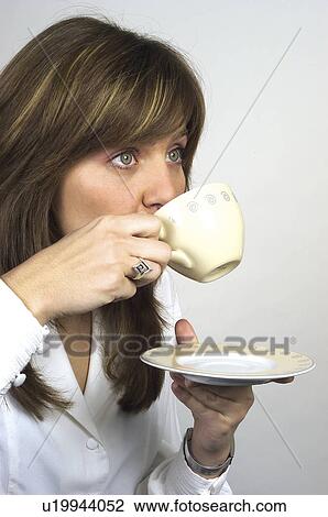 Stock Image - People, Attitudes, Young Attitudes, Woman, Face, Blond, Blond hair. Fotosearch