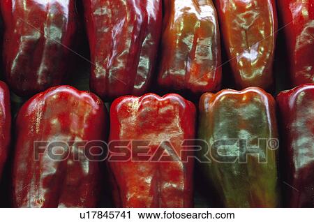 Stock Image - Fruits and vegetables, Fruits and vegetables background, Fruits and vegetables backgrounds, Background, Vegetable, Vegetable background, Pepper. Fotosearch