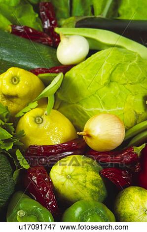 Stock Photo - Fruits and vegetables, Fruits and vegetables background, Fruits and vegetables backgrounds, Background, Vegetable, Vegetable background, Pepper. Fotosearch