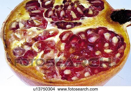 Picture - Fruits and vegetables, Creative, Creative fruits and vegetables, Food, Fruit, Pomegranate, Cut. Fotosearch