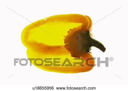 Stock Photograph - Fruits and vegetables, Creative, Creative fruits and vegetables, Food, Vegetable, Pepper, Yellow pepper. Fotosearch