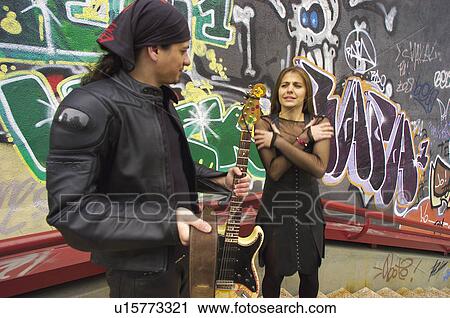 People, Attitudes, Young Attitudes, Woman, Young woman, Young man View Large Photo Image Stock Image - People, Attitudes, Young Attitudes, Woman, Young woman, Young man. Fotosearch