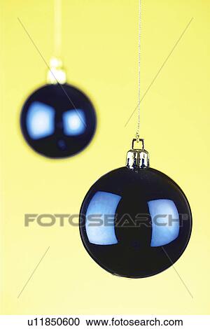 Stock Image - Christmas, Motifs, Christmas motifs, Christmas decorations, Ornaments, Christmas ball, Blue. Fotosearch
