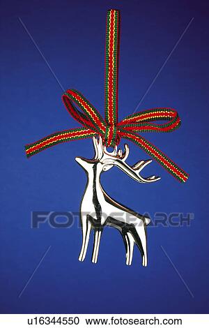 Stock Image - Christmas, Motifs, Christmas motifs, Christmas decorations, Ornaments, Silver, Silver plated. Fotosearch