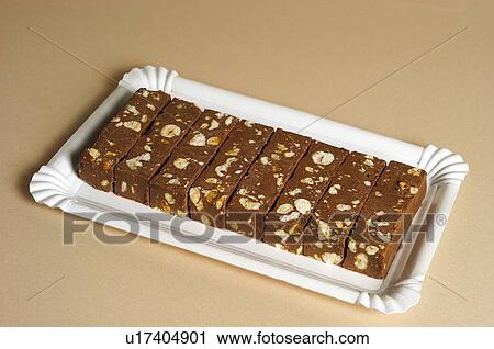 Stock Image - Christmas, Motifs, Christmas motifs, Food, Christmas food, Christmas sweets, Plate. Fotosearch