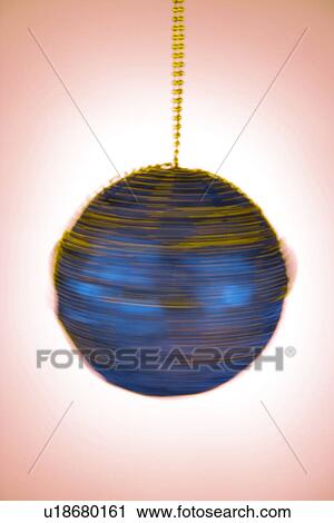 Stock Image - Christmas, Motifs, Christmas motifs, Christmas decorations, Ornaments, Christmas ball, Blue. Fotosearch