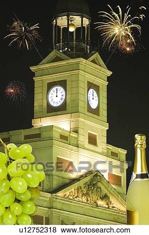 Christmas, Motifs, Christmas motifs, New years eve, Tower, Clock, Clock tower View Large Photo Image Stock Photo - Christmas, Motifs, Christmas motifs, New years eve, Tower, Clock, Clock tower. Fotosearch