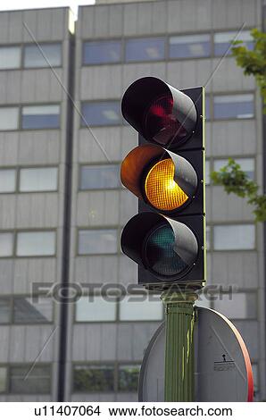 Picture - Road, Road sign, Road signs, Traffic sign, Traffic signs, Exterior, Traffic lights. Fotosearch