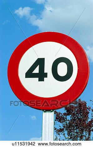 Stock Image - Road, Road sign, Road signs, Traffic sign, Traffic signs, Giving orders, Giving order. Fotosearch