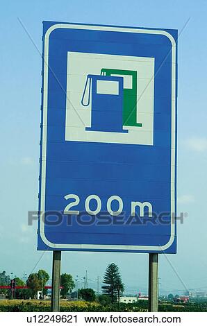 Stock Image - Road, Road sign, Road signs, Traffic sign, Traffic signs, Information sign, Information signs. Fotosearch