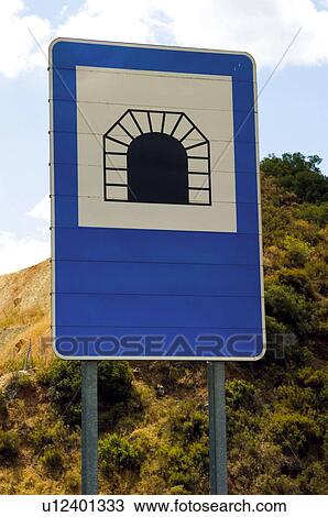 Stock Image - Road, Road sign, Road signs, Traffic sign, Traffic signs, Information sign, Information signs. Fotosearch