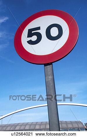 Stock Image - Road, Road sign, Road signs, Traffic sign, Traffic signs, Giving orders, Giving order. Fotosearch