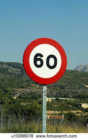 Stock Photo - Road, Road sign, Road signs, Traffic sign, Traffic signs, Giving orders, Circle. Fotosearch