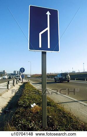 Stock Photo - Road, Road sign, Road signs, Traffic sign, Traffic signs, Information sign, Information signs. Fotosearch