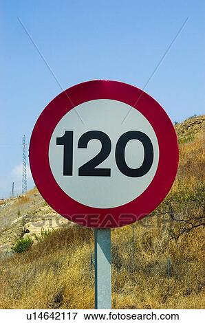 Stock Photo - Road, Road sign, Road signs, Traffic sign, Traffic signs, Exterior, Tree. Fotosearch