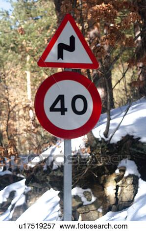 Road, Road sign, Road signs, Traffic sign, Traffic signs, Exterior, Snow View Large Photo Image Stock Photo - Road, Road sign, Road signs, Traffic sign, Traffic signs, Exterior, Snow. Fotosearch