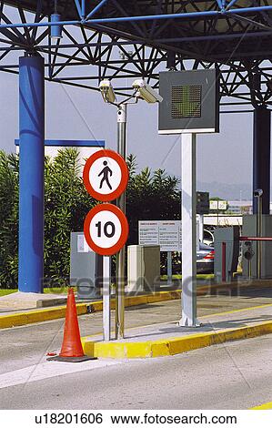 Stock Photograph - Road, Road sign, Road signs, Traffic sign, Traffic signs, Giving orders, Giving order. Fotosearch