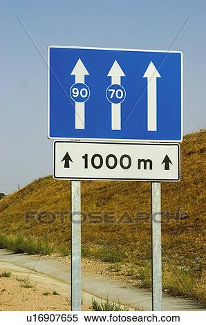 Stock Photography - Road, Road sign, Road signs, Traffic sign, Traffic signs, Information sign, Information signs. Fotosearch