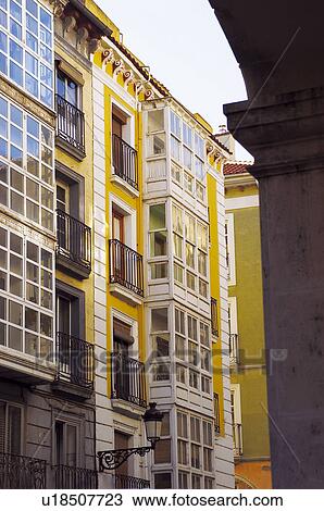 Spain, Spanish, Building, Buildings, Street, Balcony, Balconies View Large Photo Image Stock Image - Spain, Spanish, Building, Buildings, Street, Balcony, Balconies. Fotosearch