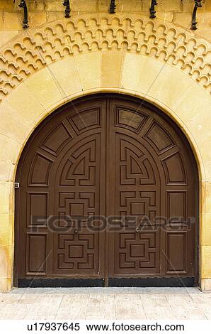 Spain, Spanish, Building, Closed, Entrance, Closed, Wood View Large Photo Image Stock Photography - Spain, Spanish, Building, Closed, Entrance, Closed, Wood. Fotosearch