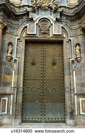Spain, Spanish, Building, Door, Closed, Facade, Iron View Large Photo Image Stock Image - Spain, Spanish, Building, Door, Closed, Facade, Iron. Fotosearch