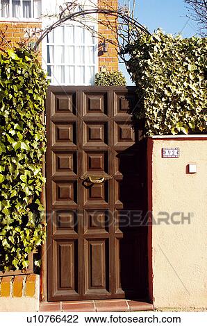 Spain, Spanish, Building, House, Door, Entrance, Closed View Large Photo Image Stock Image - Spain, Spanish, Building, House, Door, Entrance, Closed. Fotosearch