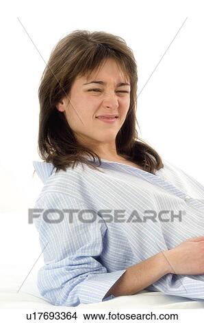 Woman, Beauty, Young, Young woman, Brown hair, Morning, Good morning View Large Photo Image Picture - Woman, Beauty, Young, Young woman, Brown hair, Morning, Good morning. Fotosearch
