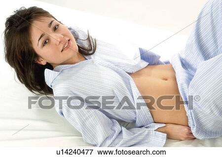 Woman, Beauty, Young, Young woman, Brown hair, Bed, Morning View Large Photo Image Stock Photo - Woman, Beauty, Young, Young woman, Brown hair, Bed, Morning. Fotosearch
