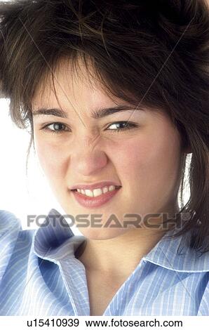 Woman, Beauty, Young, Young woman, Brown hair, Morning, Good morning View Large Photo Image Stock Photo - Woman, Beauty, Young, Young woman, Brown hair, Morning, Good morning. Fotosearch