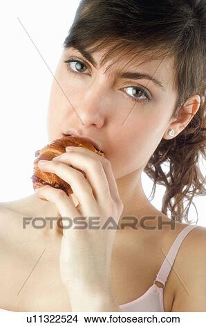Woman, Breakfast, Having breakfast, Beauty, Young, Young woman, Morning View Large Photo Image Picture - Woman, Breakfast, Having breakfast, Beauty, Young, Young woman, Morning. Fotosearch