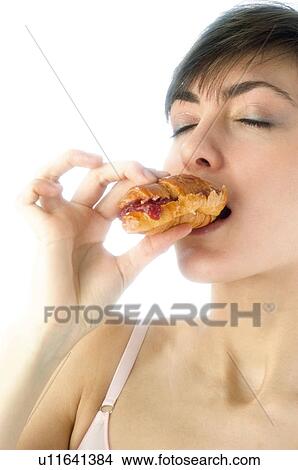 Woman, Breakfast, Having breakfast, Beauty, Young, Young woman, Morning View Large Photo Image Picture - Woman, Breakfast, Having breakfast, Beauty, Young, Young woman, Morning. Fotosearch