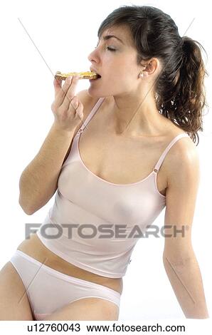 Woman, Breakfast, Having breakfast, Beauty, Young, Young woman, Brown hair View Large Photo Image Stock Image - Woman, Breakfast, Having breakfast, Beauty, Young, Young woman, Brown hair. Fotosearch