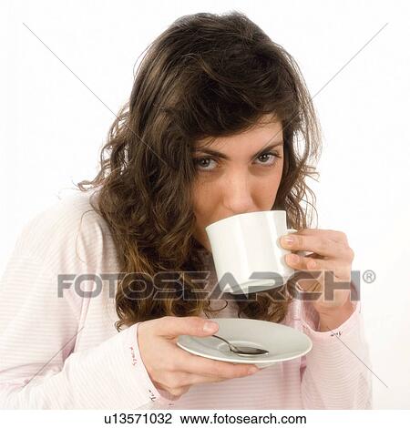 Woman, Breakfast, Having breakfast, Beauty, Young, Young woman, Brown hair View Large Photo Image Stock Image - Woman, Breakfast, Having breakfast, Beauty, Young, Young woman, Brown hair. Fotosearch