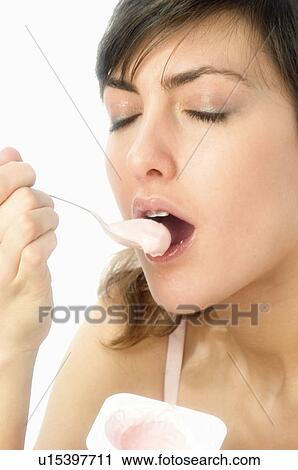 Woman, Breakfast, Having breakfast, Beauty, Young, Young woman, Morning View Large Photo Image Stock Image - Woman, Breakfast, Having breakfast, Beauty, Young, Young woman, Morning. Fotosearch