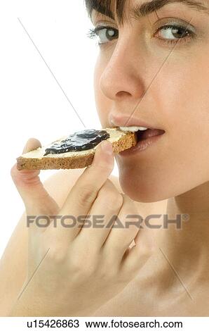 Woman, Breakfast, Having breakfast, Beauty, Young, Young woman, Morning View Large Photo Image Stock Image - Woman, Breakfast, Having breakfast, Beauty, Young, Young woman, Morning. Fotosearch