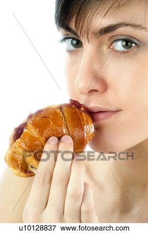 Woman, Breakfast, Having breakfast, Beauty, Young, Young woman, Morning View Large Photo Image Stock Photo - Woman, Breakfast, Having breakfast, Beauty, Young, Young woman, Morning. Fotosearch